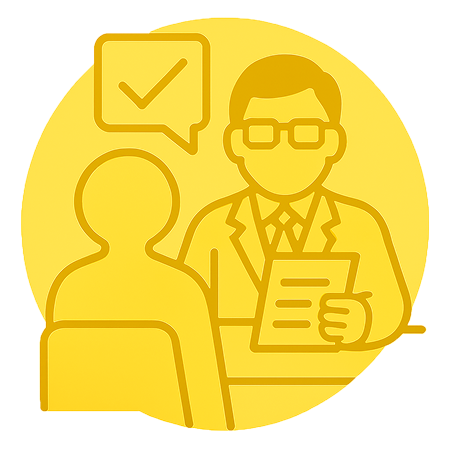 採用面接を表すイラスト